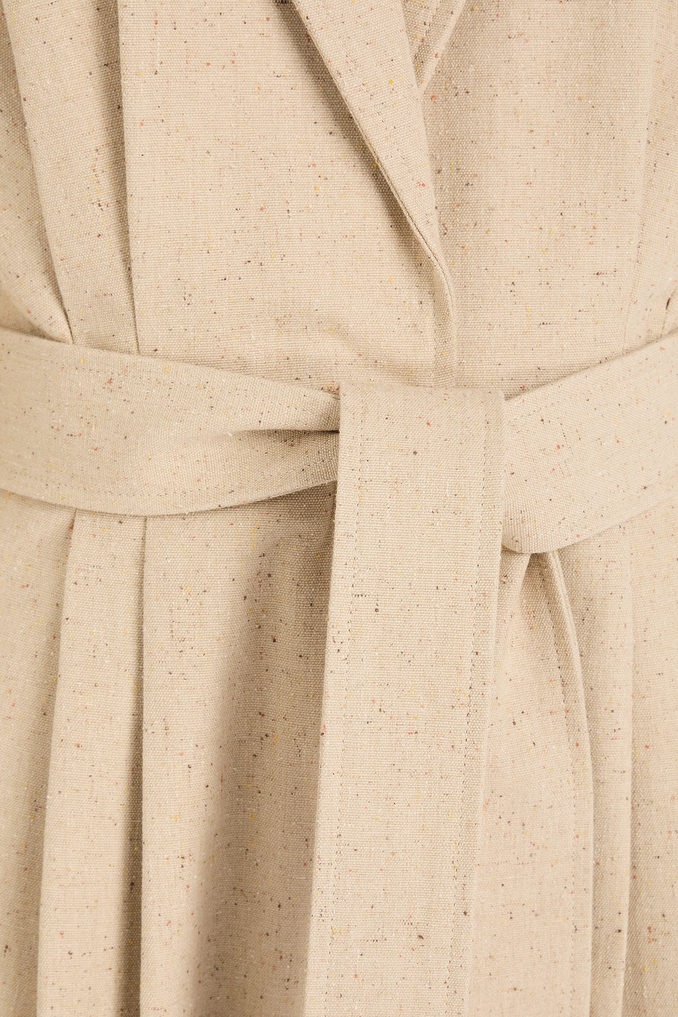 Zimmermann Belted Donegal Cotton And Silk-blend Canvas Jumpsuit