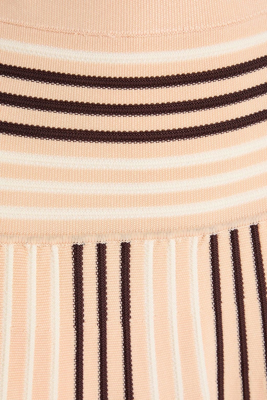 ZIMMERMANN تنورة مخططة متوسطة الطول محبوكة