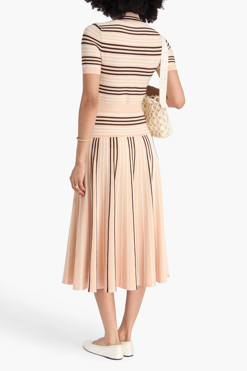  Zimmermann - Midi-strickrock Mit Streifen - Pink - 00 