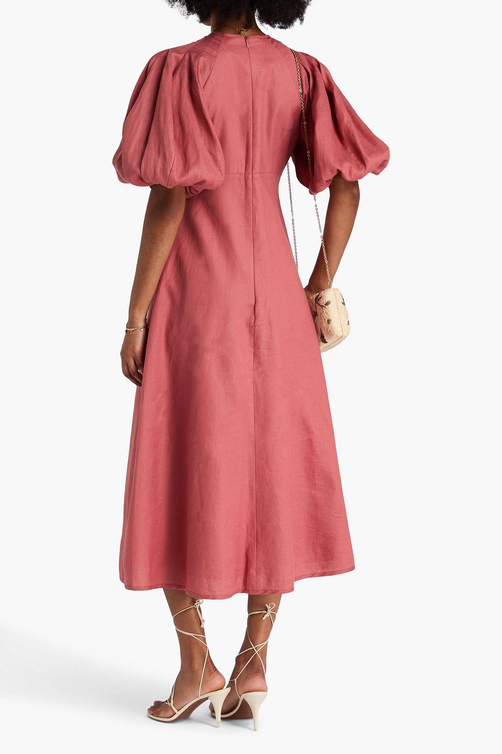 ZIMMERMANN リネン ミディワンピース