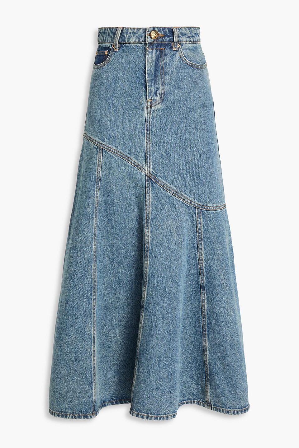 Zimmermann Denim Midi Skirt