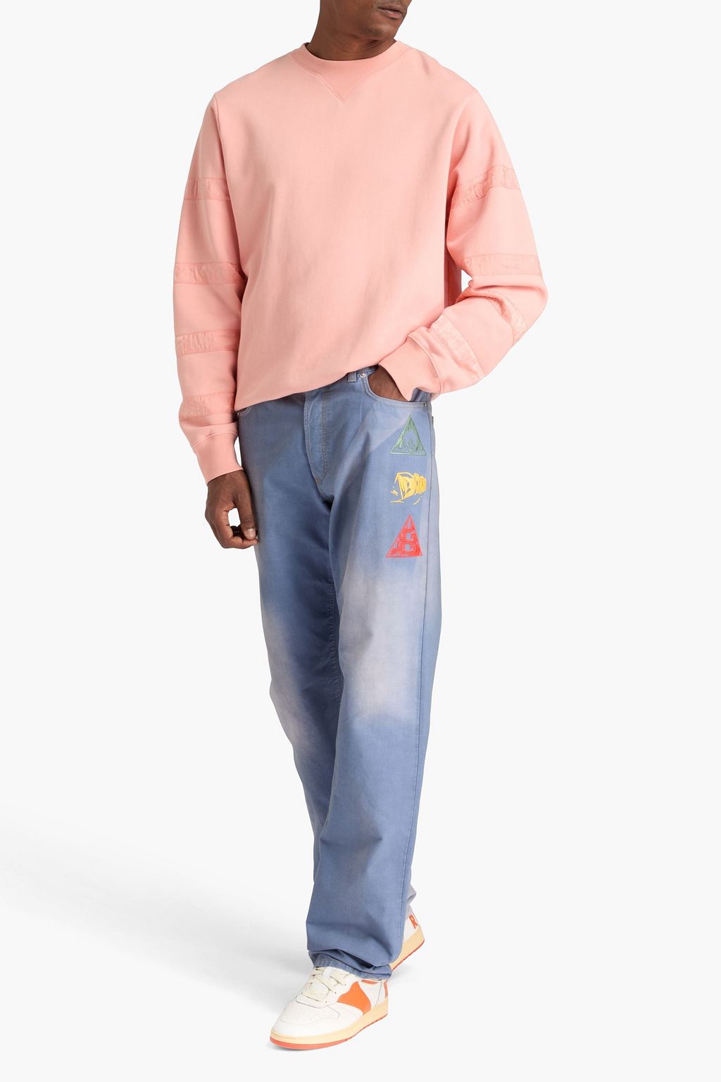 DIOR Faded cotton-canvas pants