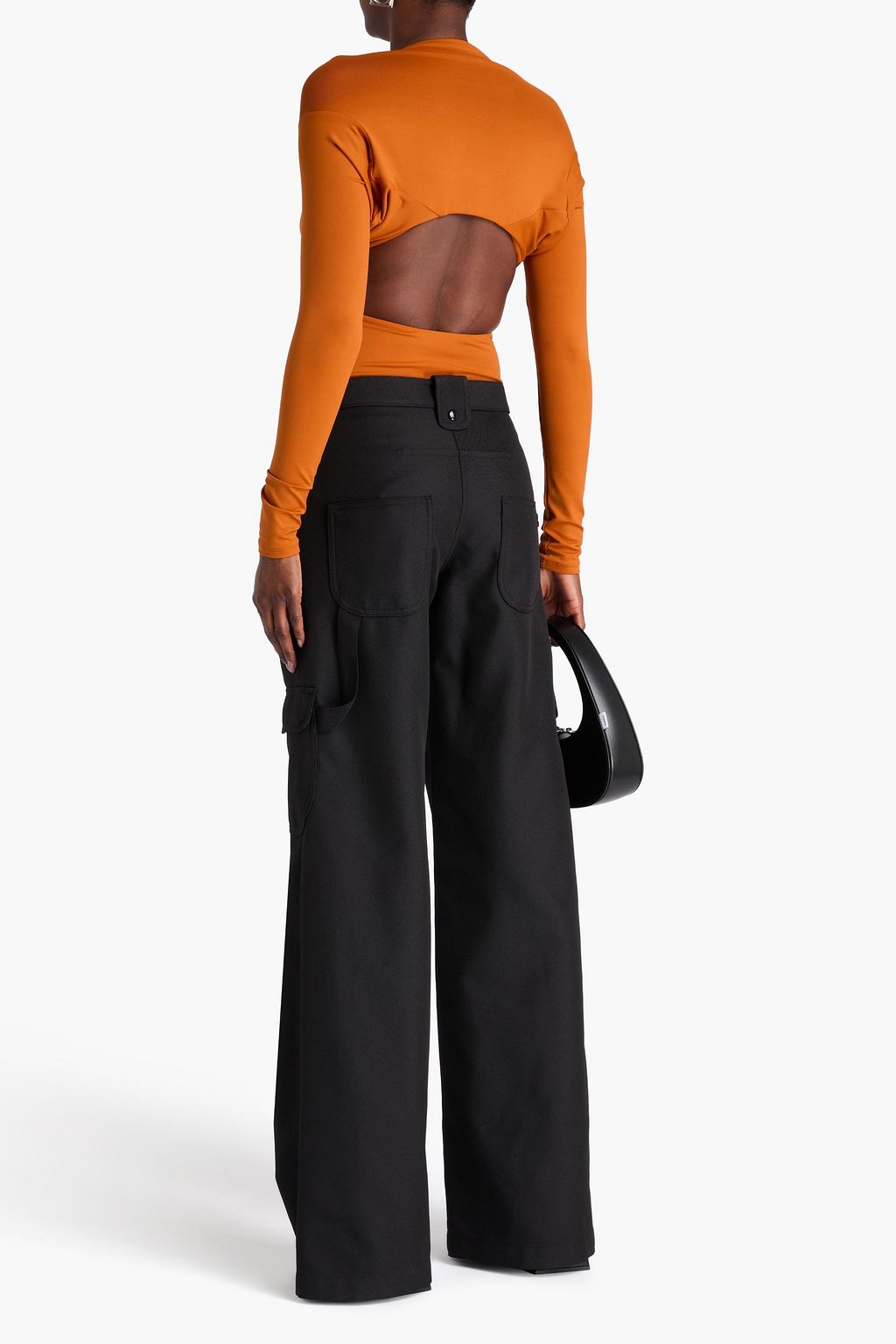 ALIX NYC Twisted cutout stretch-jersey bodysuit
