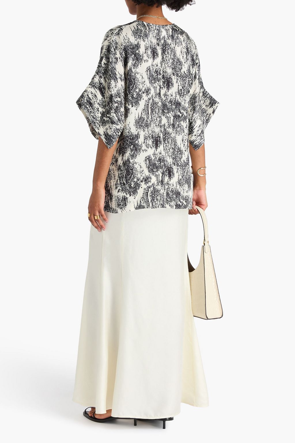 DAY BIRGER ET MIKKELSEN Simona printed hammered-crepe top