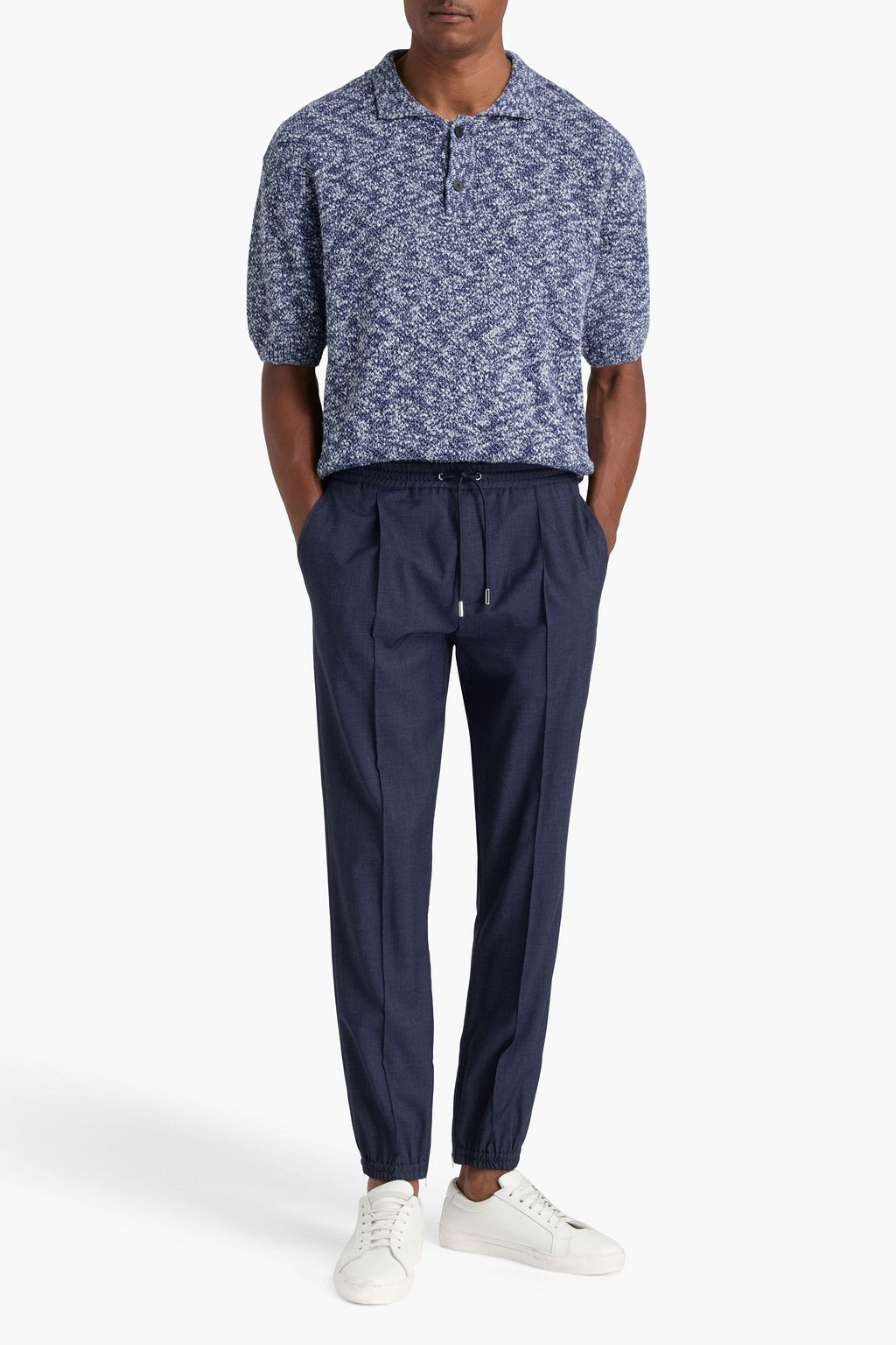 DIOR Tapered wool drawstring pants
