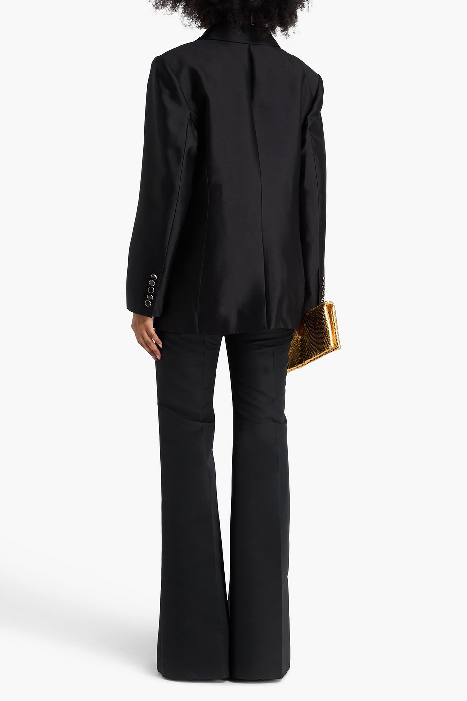 Zimmermann Wool And Silk-blend Satin Blazer