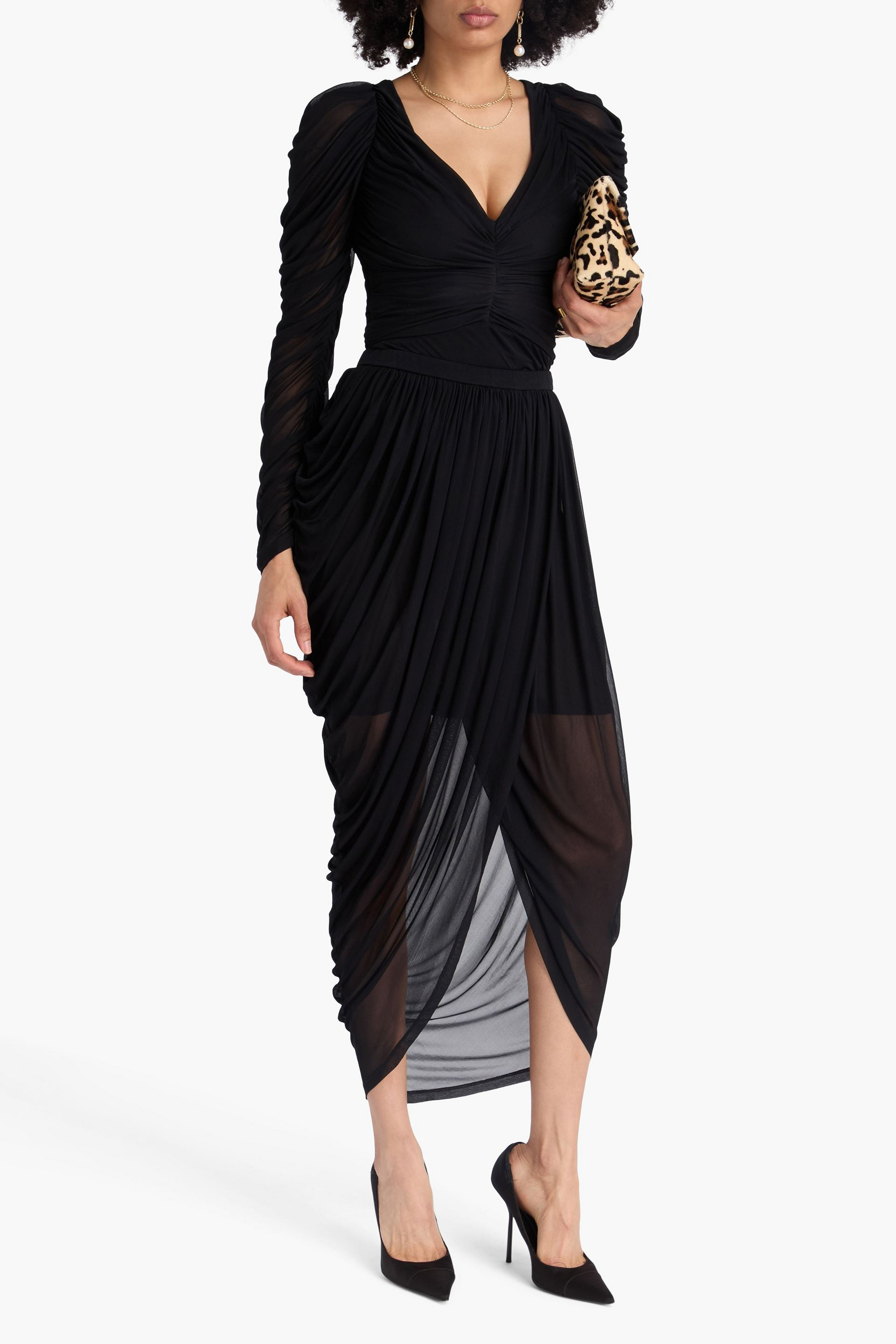 Zimmermann Draped jersey maxi skirt