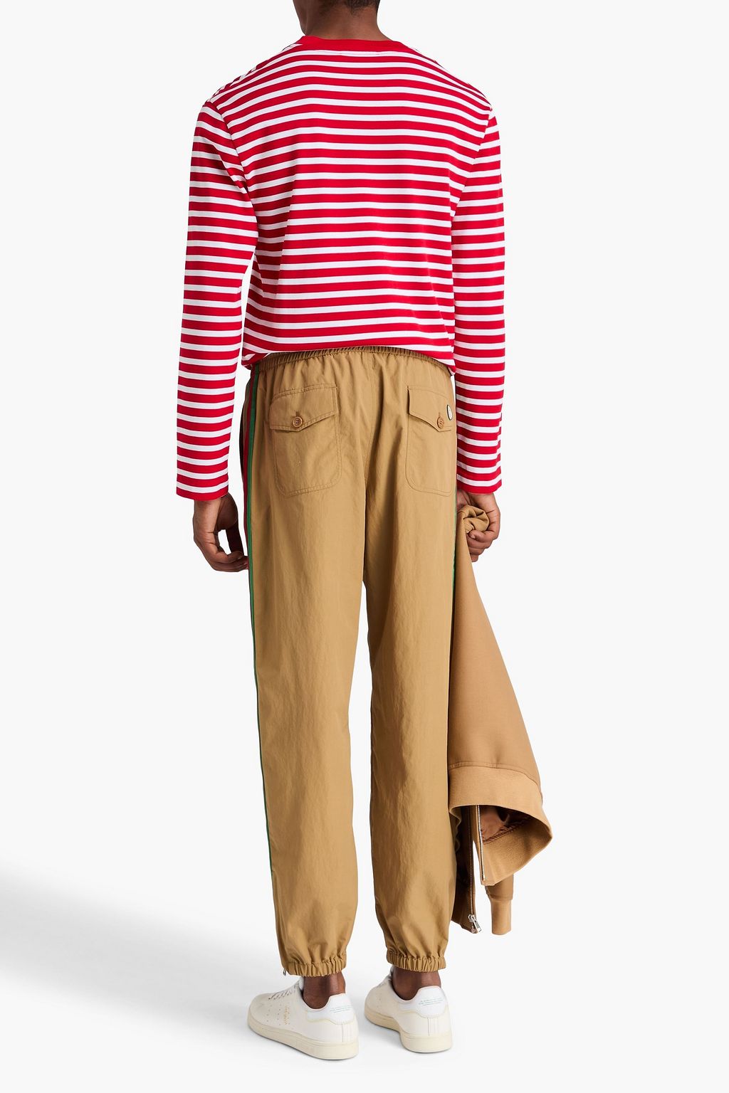 GUCCI Striped shell track pants