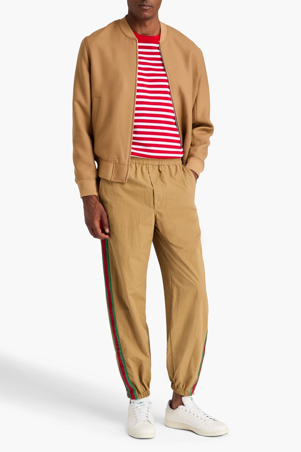 GUCCI Striped shell track pants