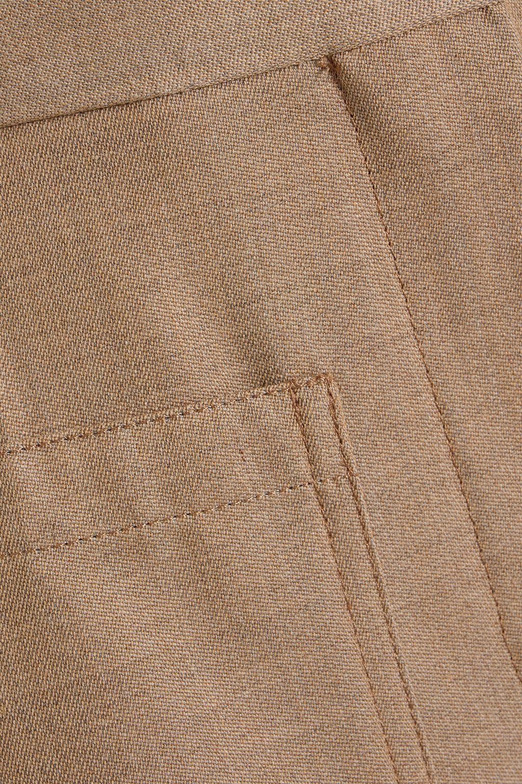 VICTORIA BECKHAM Hose mit weitem Bein aus Wolle