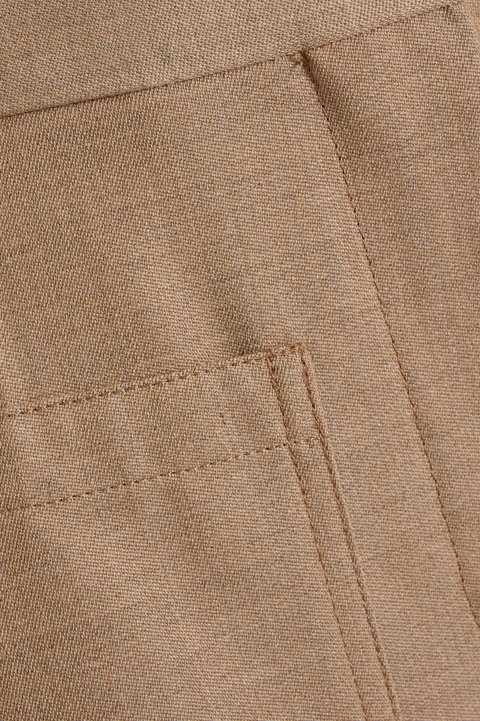 Victoria Beckham Wool Wide-leg Pants In Multi