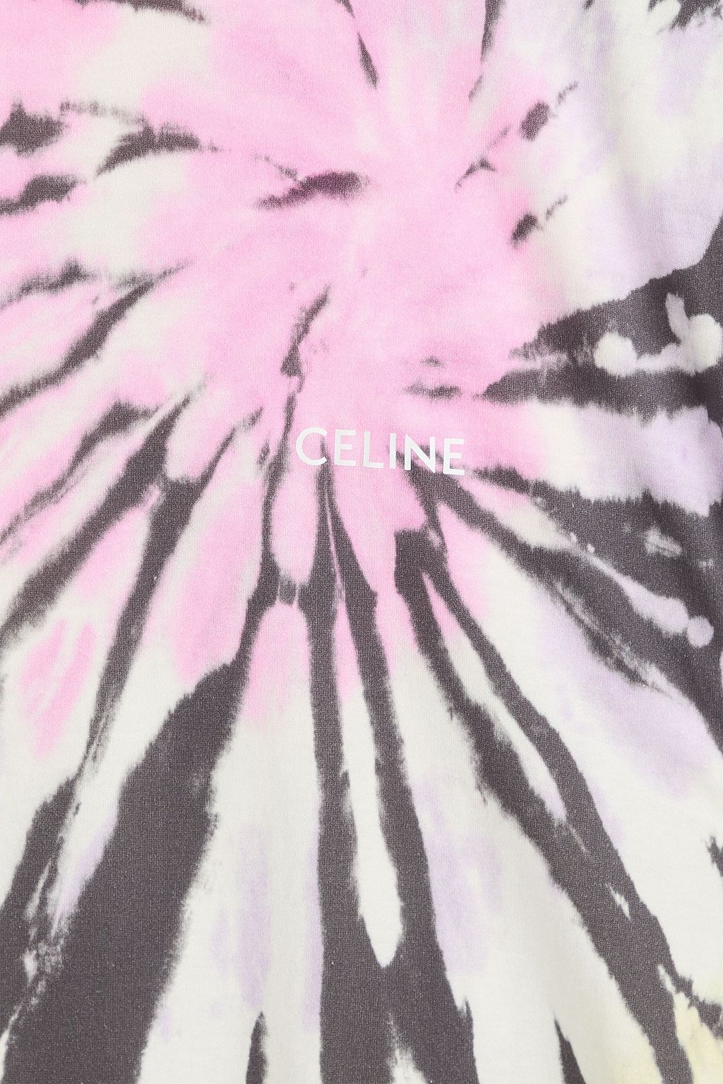 CELINE تي شيرت من قطن جيرسي ومزين بطبعة التاي داي