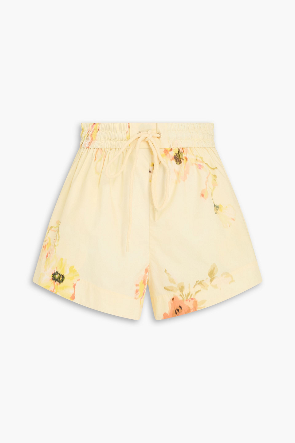 Zimmermann Floral-print Cotton-poplin Shorts