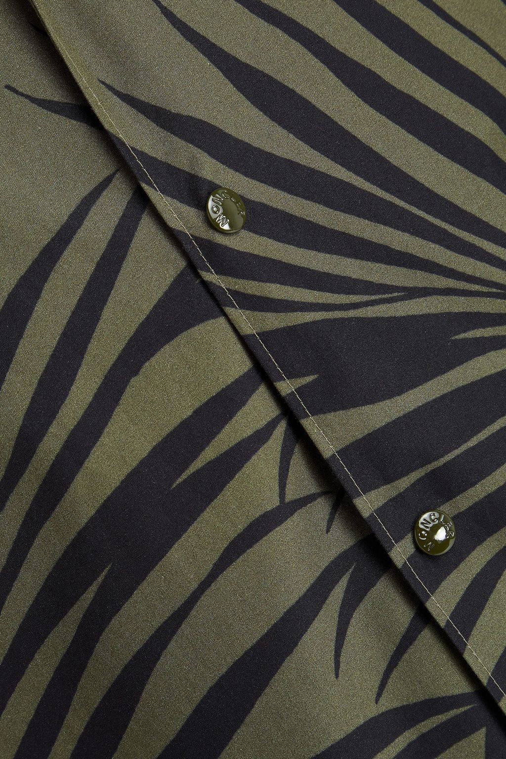 MONCLER Printed cotton-poplin shirt