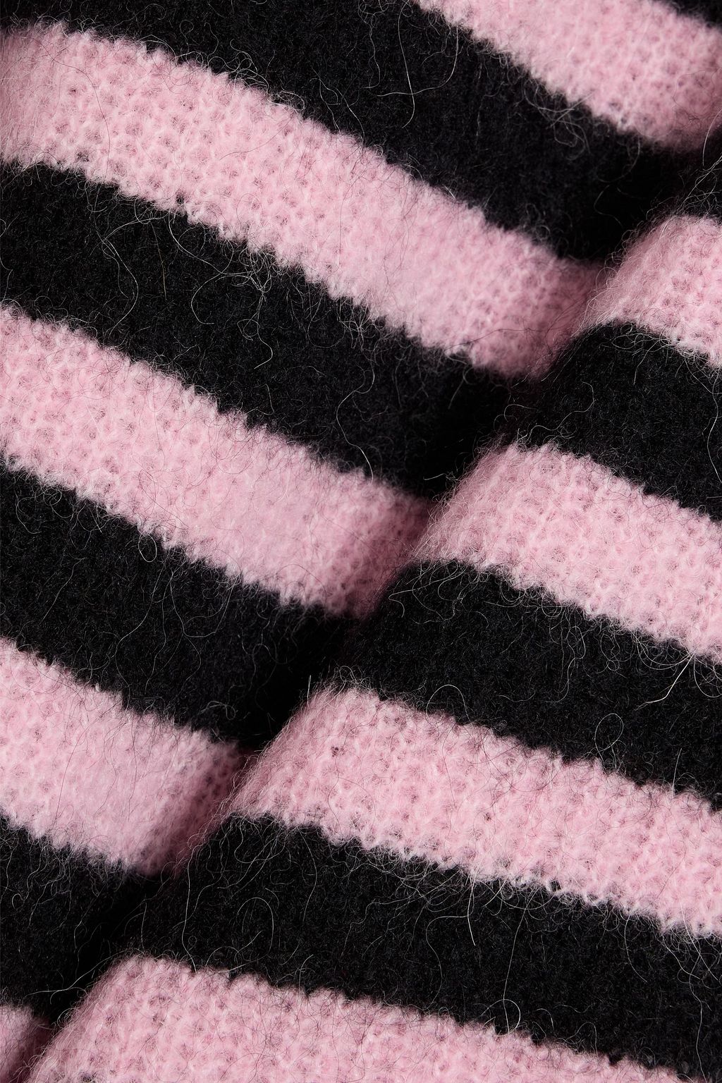 GANNI Striped knitted sweater