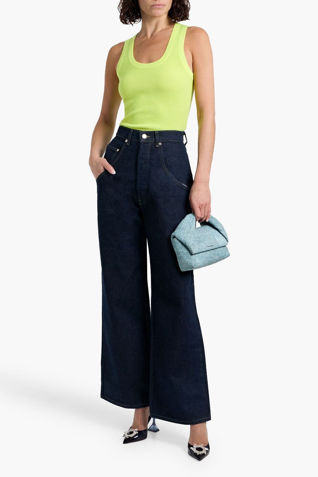 EB DENIM Outpost high-rise wide-leg jeans