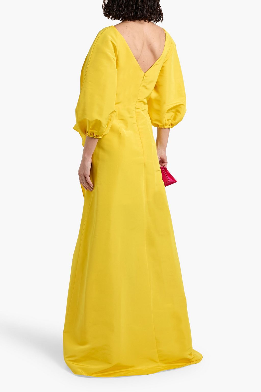 CAROLINA HERRERA فستان سهرة ملتفّ من قماش الفاي الحريري