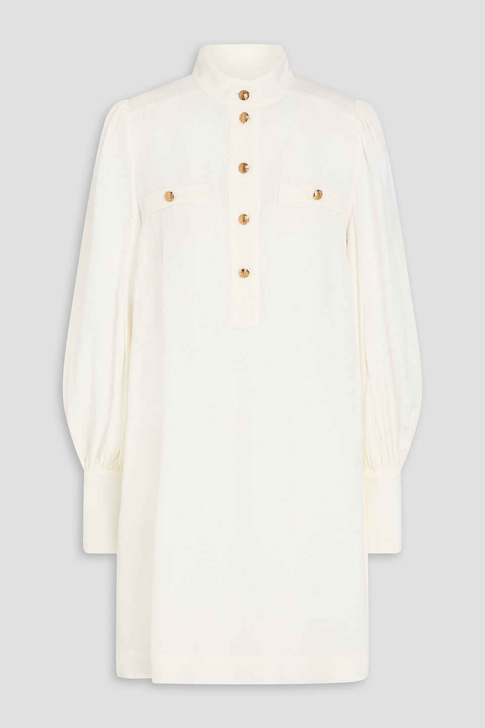 Zimmermann Crepe Mini Dress In White