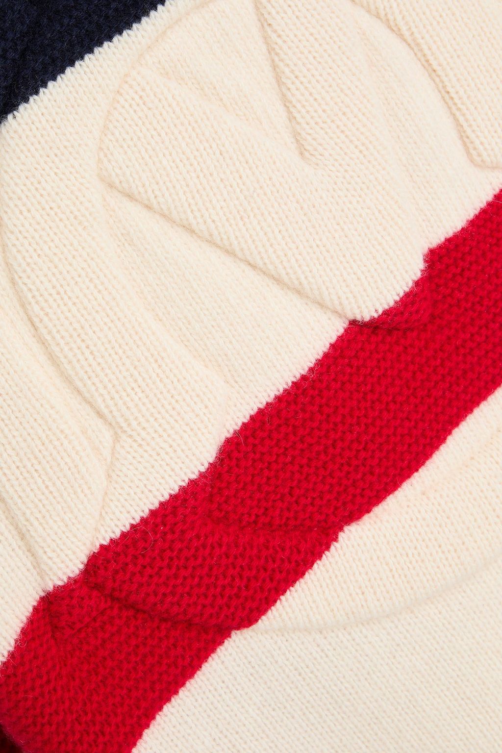 MONCLER Striped wool and cashmere-blend sweater