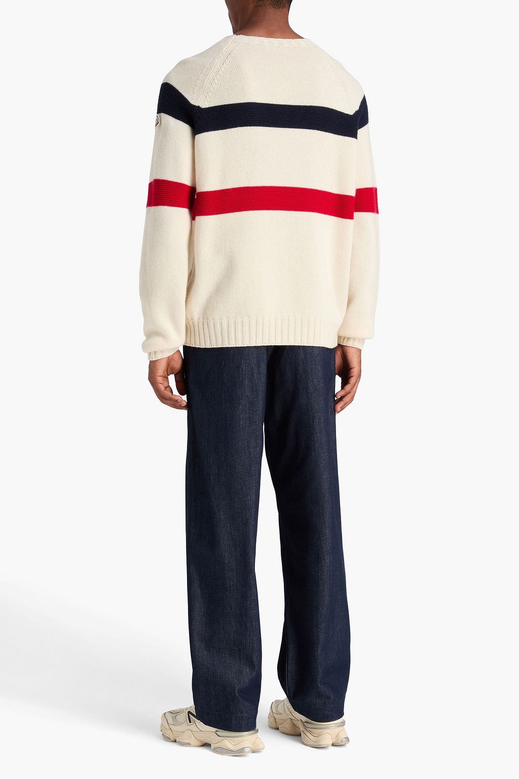 MONCLER Striped wool and cashmere-blend sweater