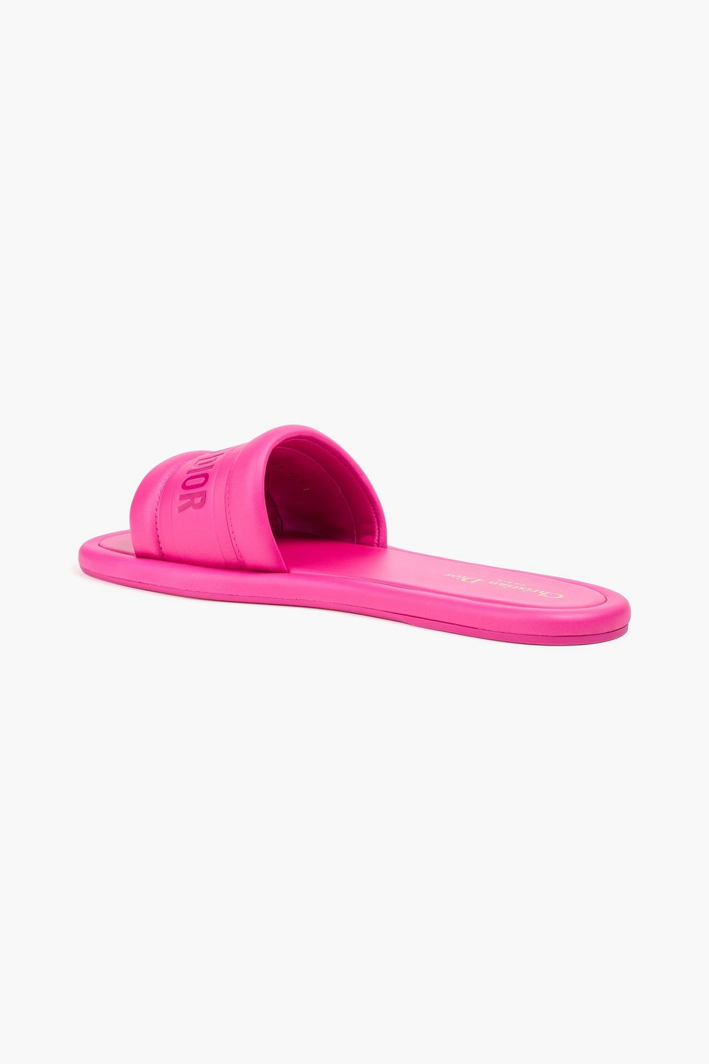 DIOR Embossed leather slides