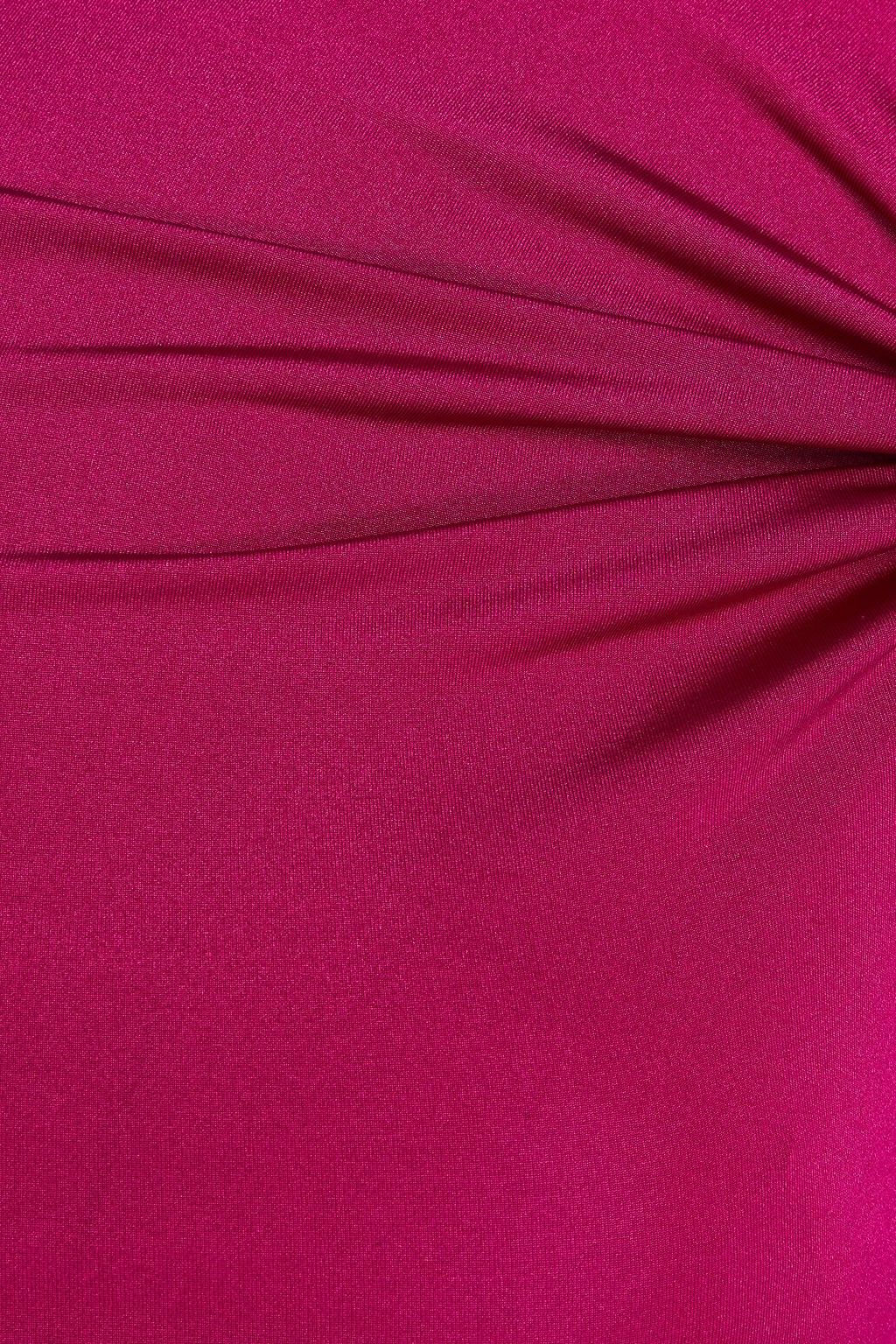 16ARLINGTON Gerafftes Oberteil aus Satin-Jersey