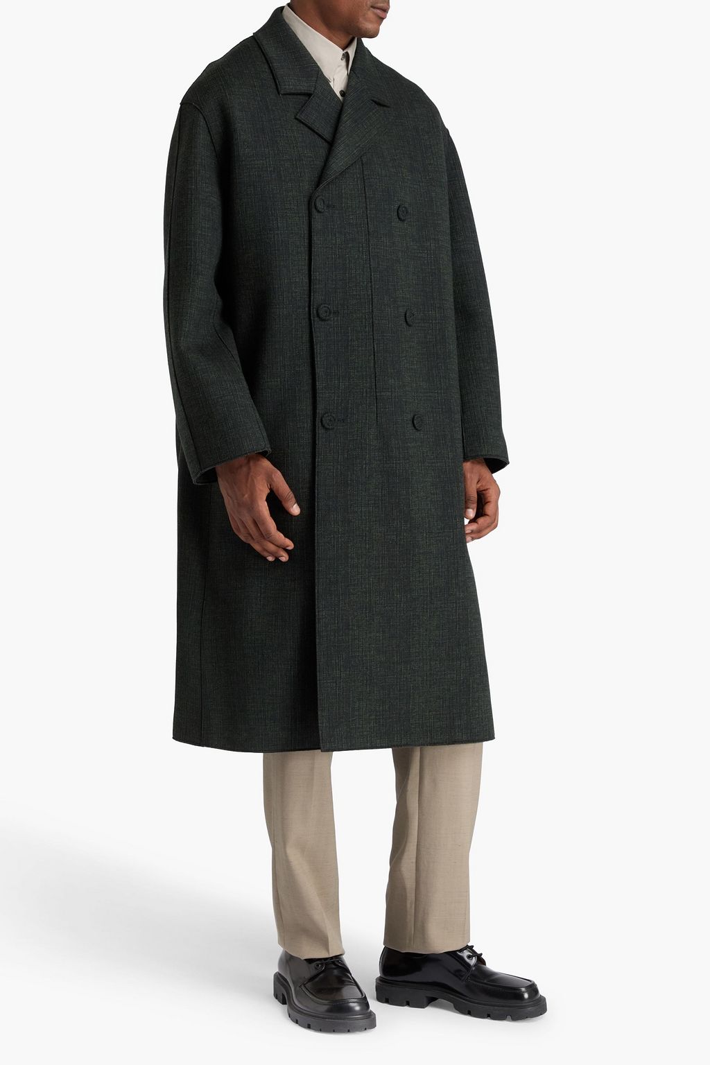 DIOR Double-breasted wool-felt coat