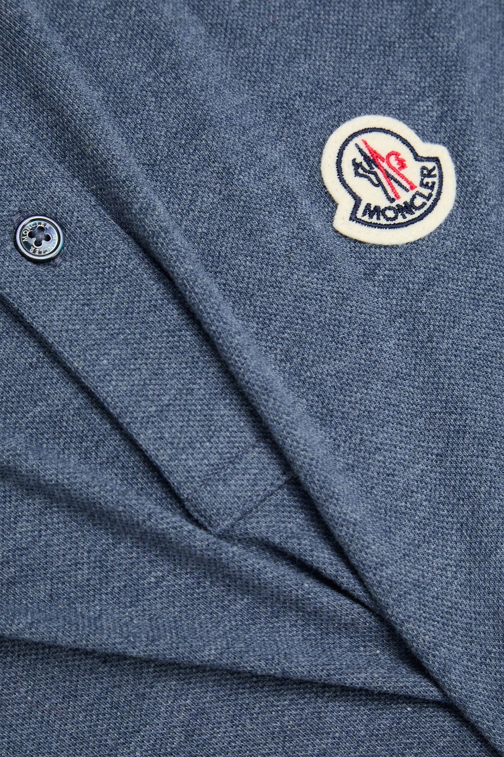 MONCLER 코튼 저지 폴로 셔츠