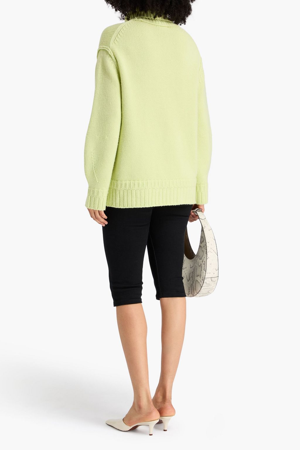 SIMKHAI Wool and cashmere-blend turtleneck sweater