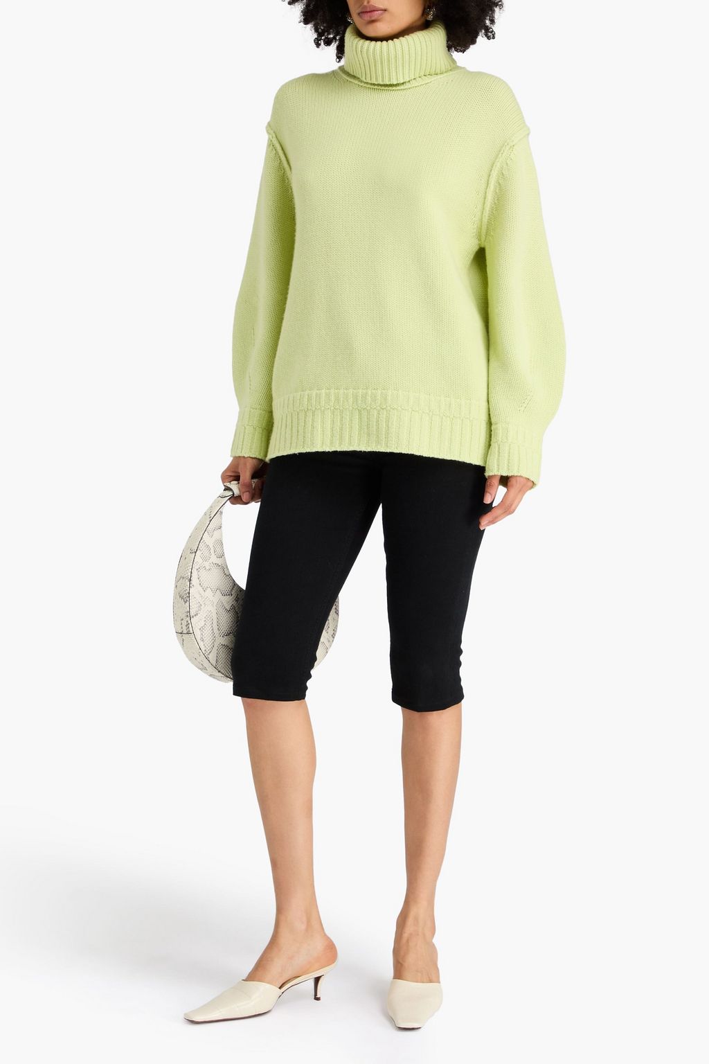 SIMKHAI Wool and cashmere-blend turtleneck sweater