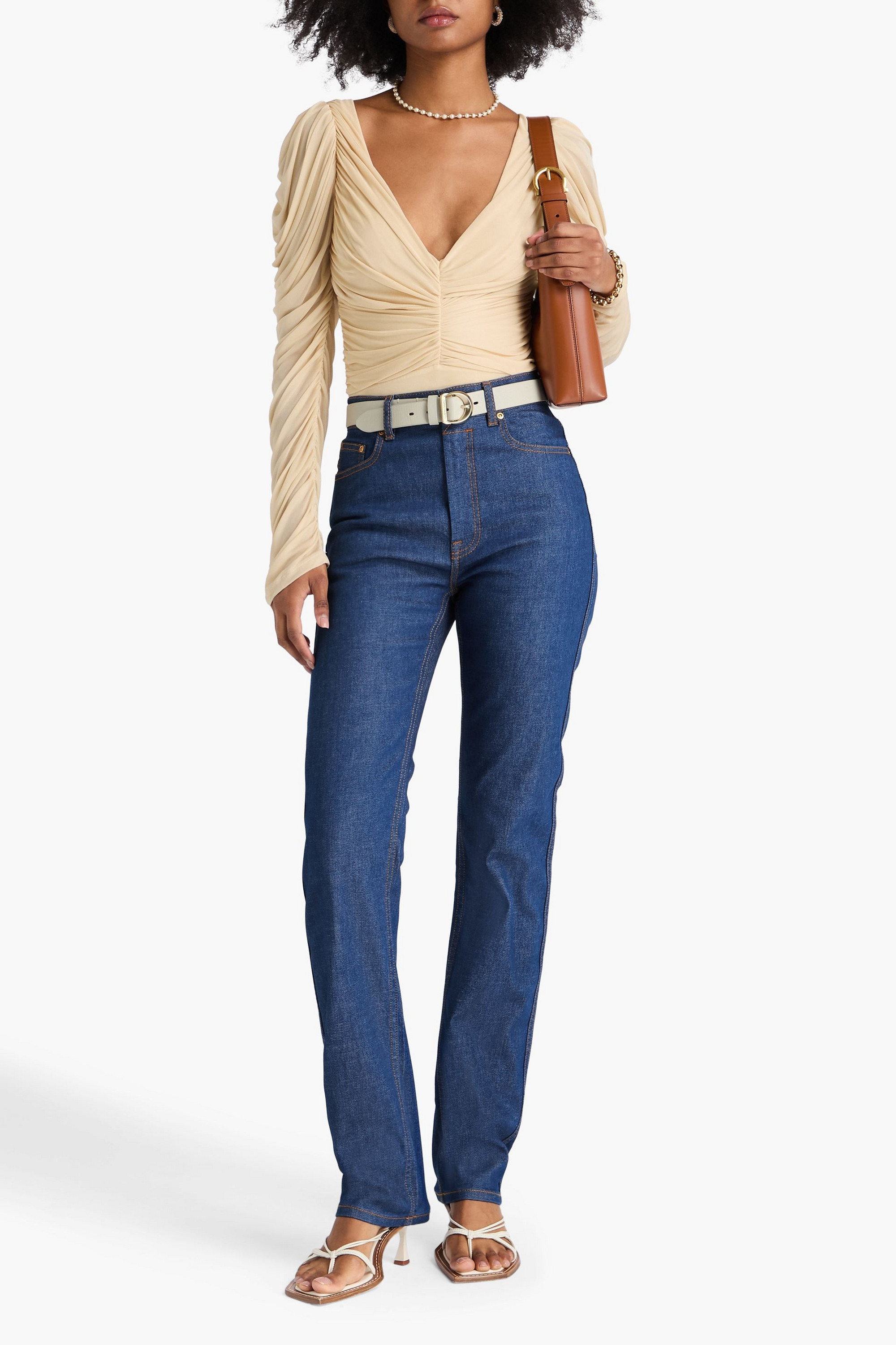 Zimmermann High-rise straight-leg jeans