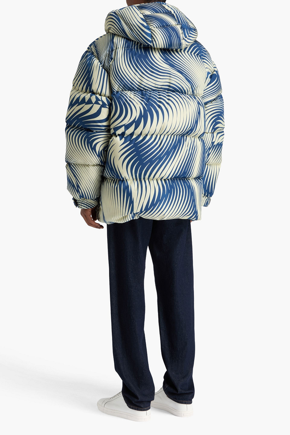  Dries Van Noten - Quilted Printed Shell Jacket - Blue - L 
