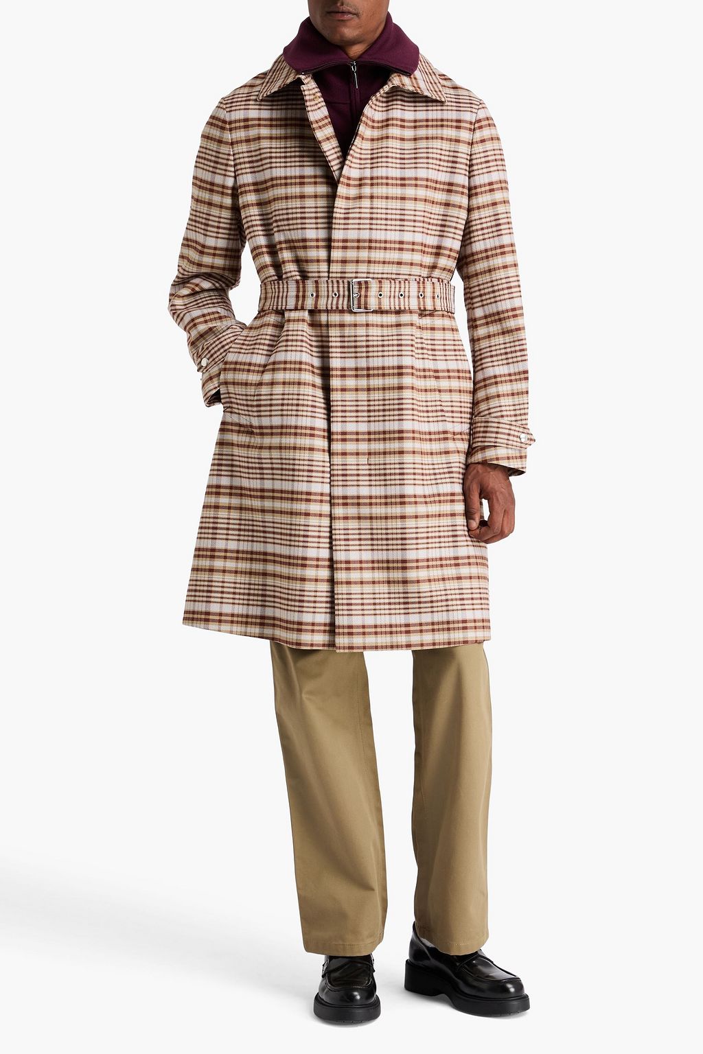 LANVIN Cotton and wool-blend trench coat