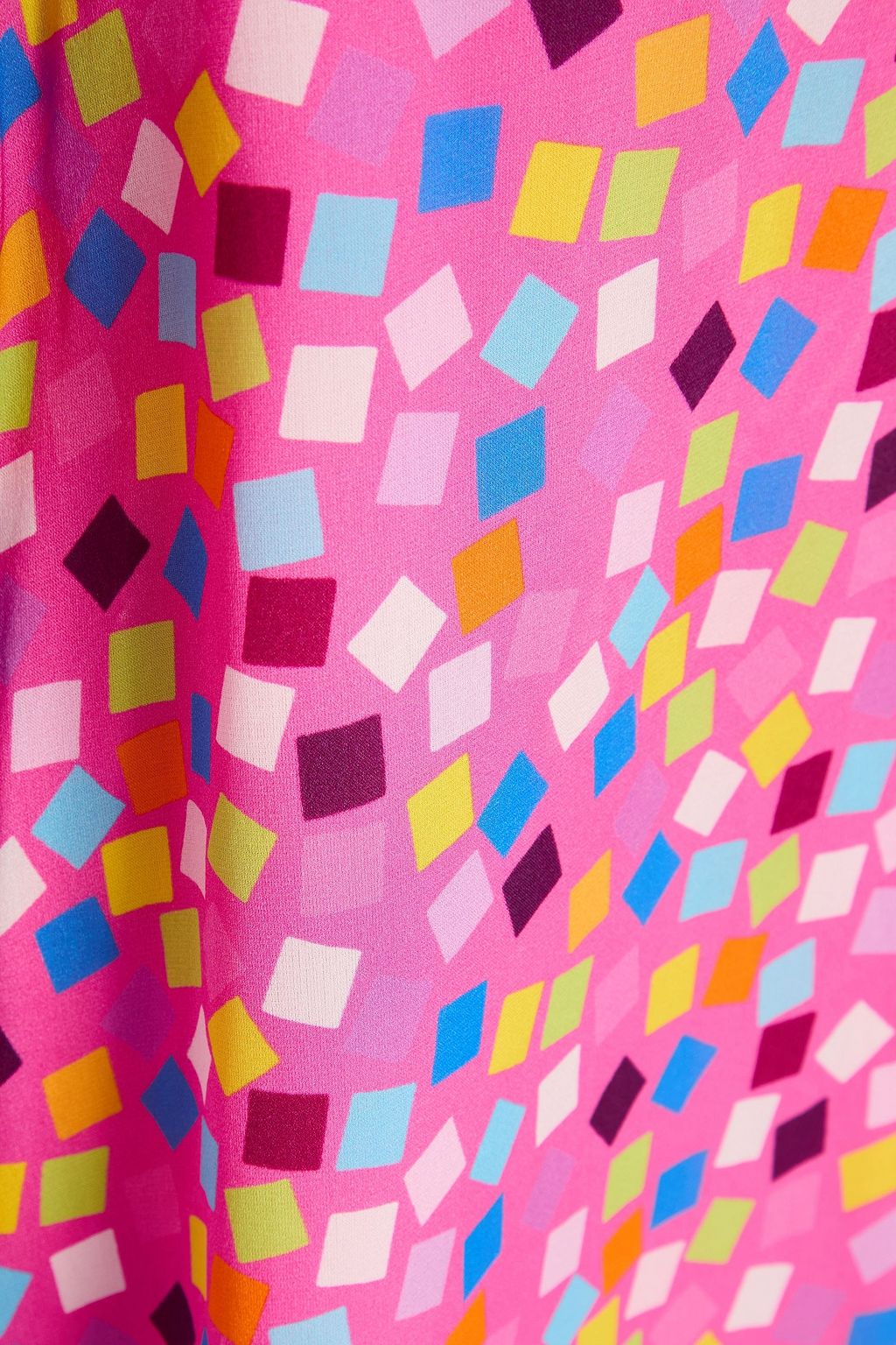 OLIVIA RUBIN Printed satin mini dress