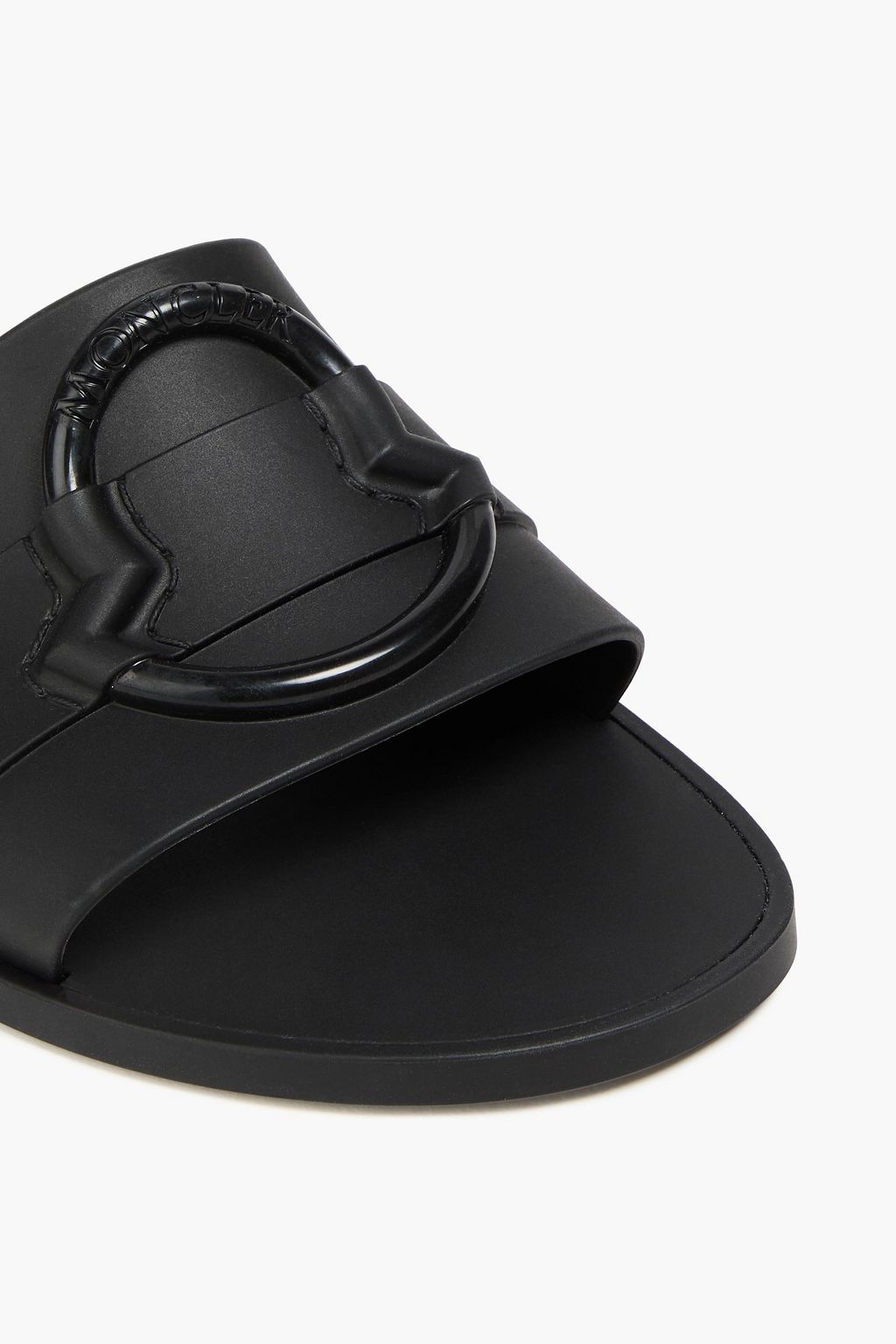 MONCLER Mon embossed rubber slides