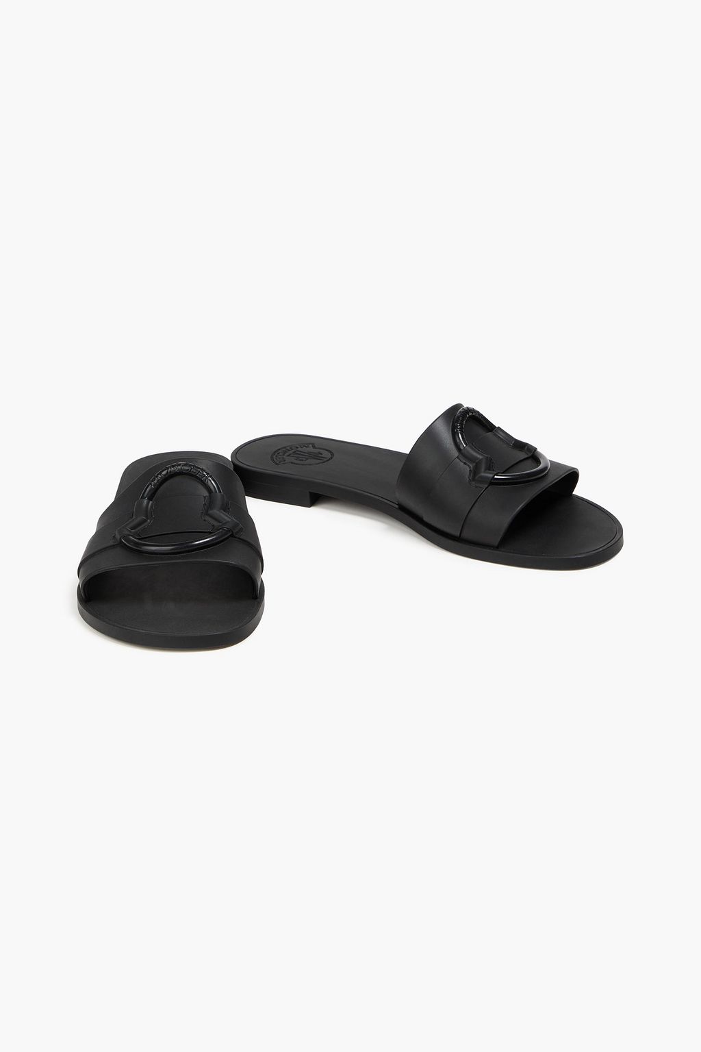 MONCLER Mon embossed rubber slides