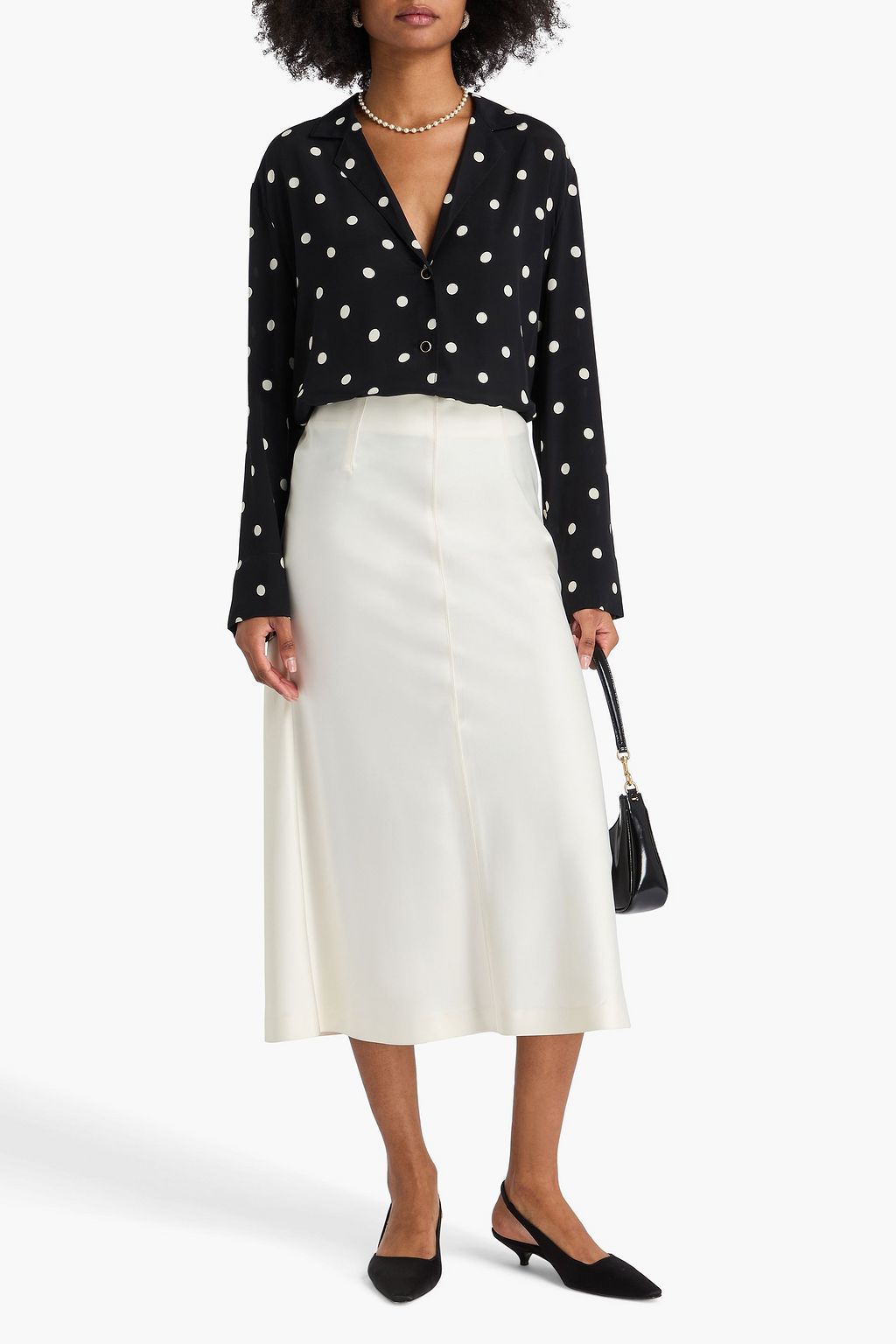 ZIMMERMANN クレープデシン シャツ ポルカドット