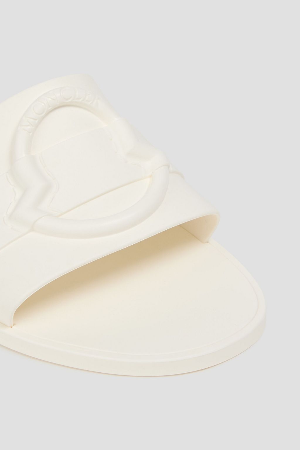 MONCLER Mon embossed rubber slides