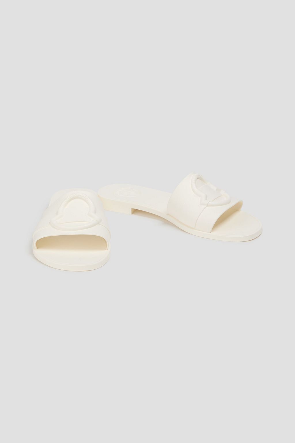 MONCLER Mon embossed rubber slides