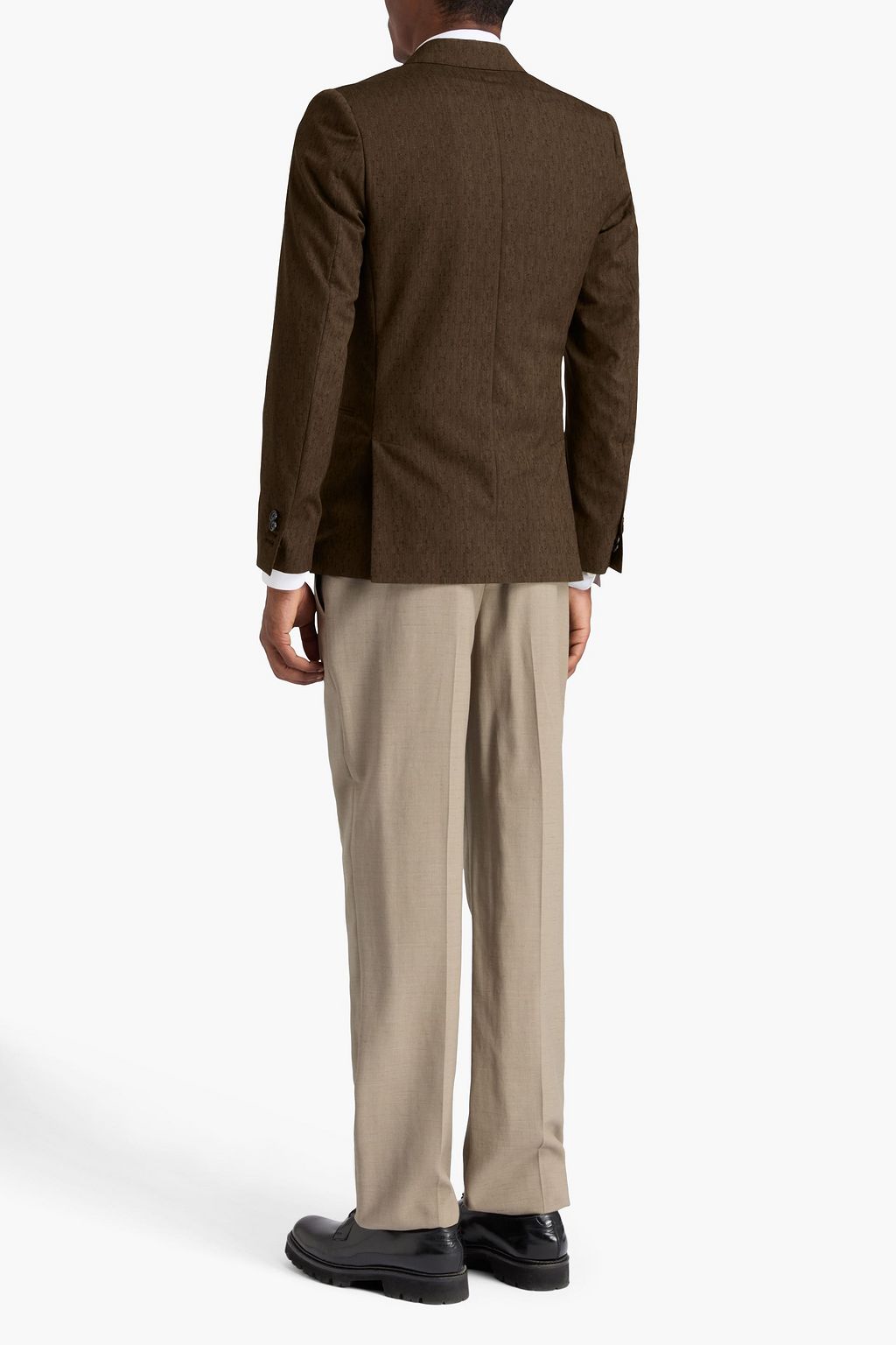 PAUL SMITH Double-breasted wool-jacquard blazer