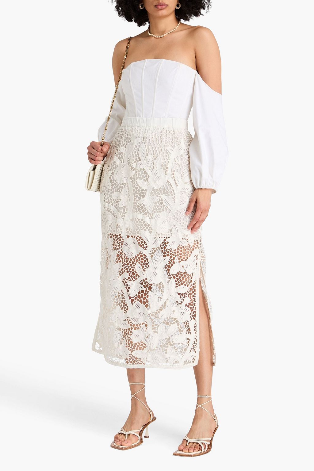 ZIMMERMANN かぎ針編みレース ミディスカート