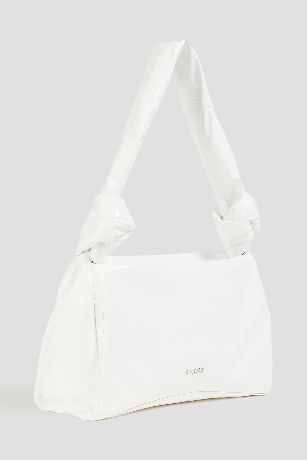 STAUD Lisbett patent-leather shoulder bag