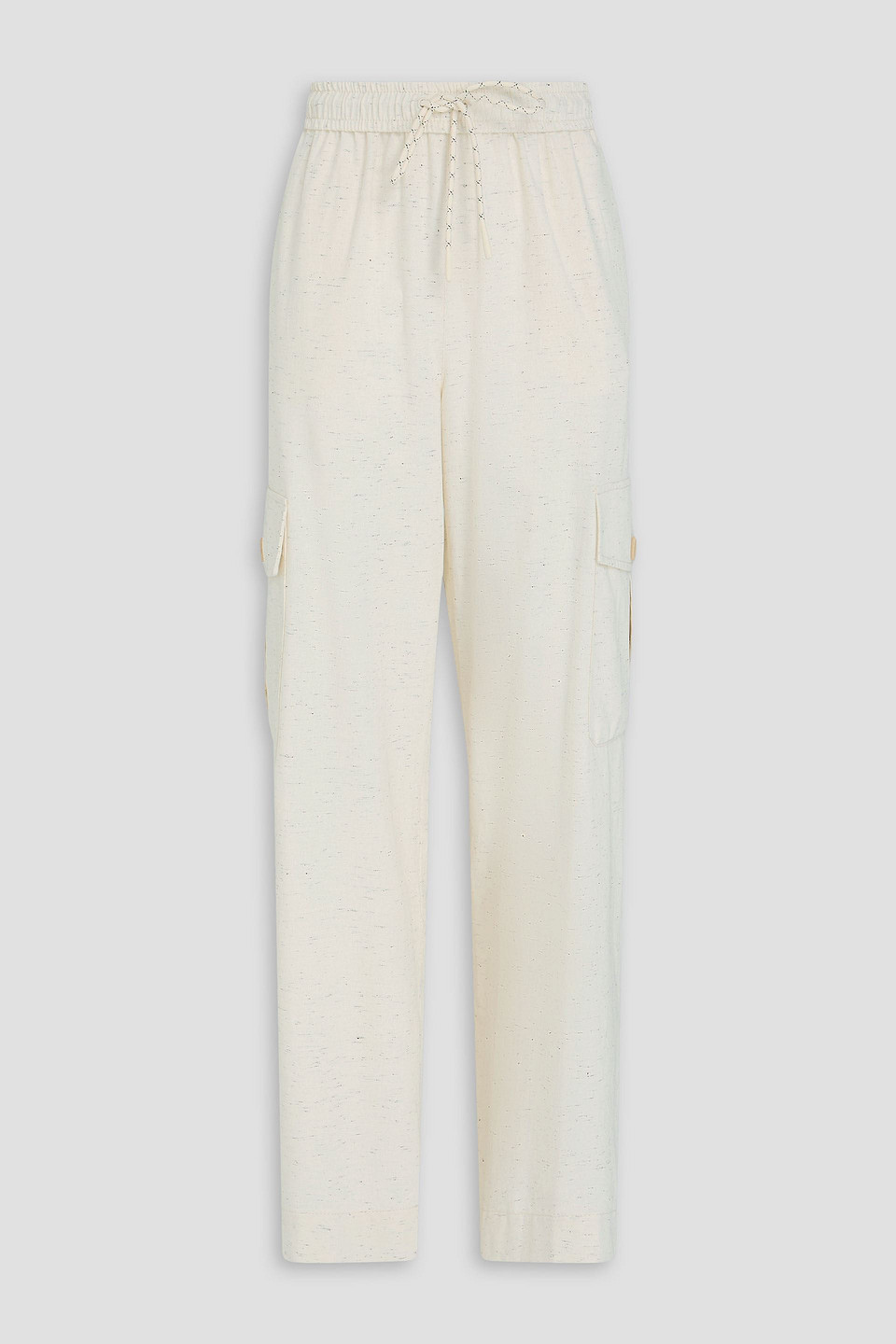 Zimmermann Donegal Cotton-blend Twill Cargo Pants In White