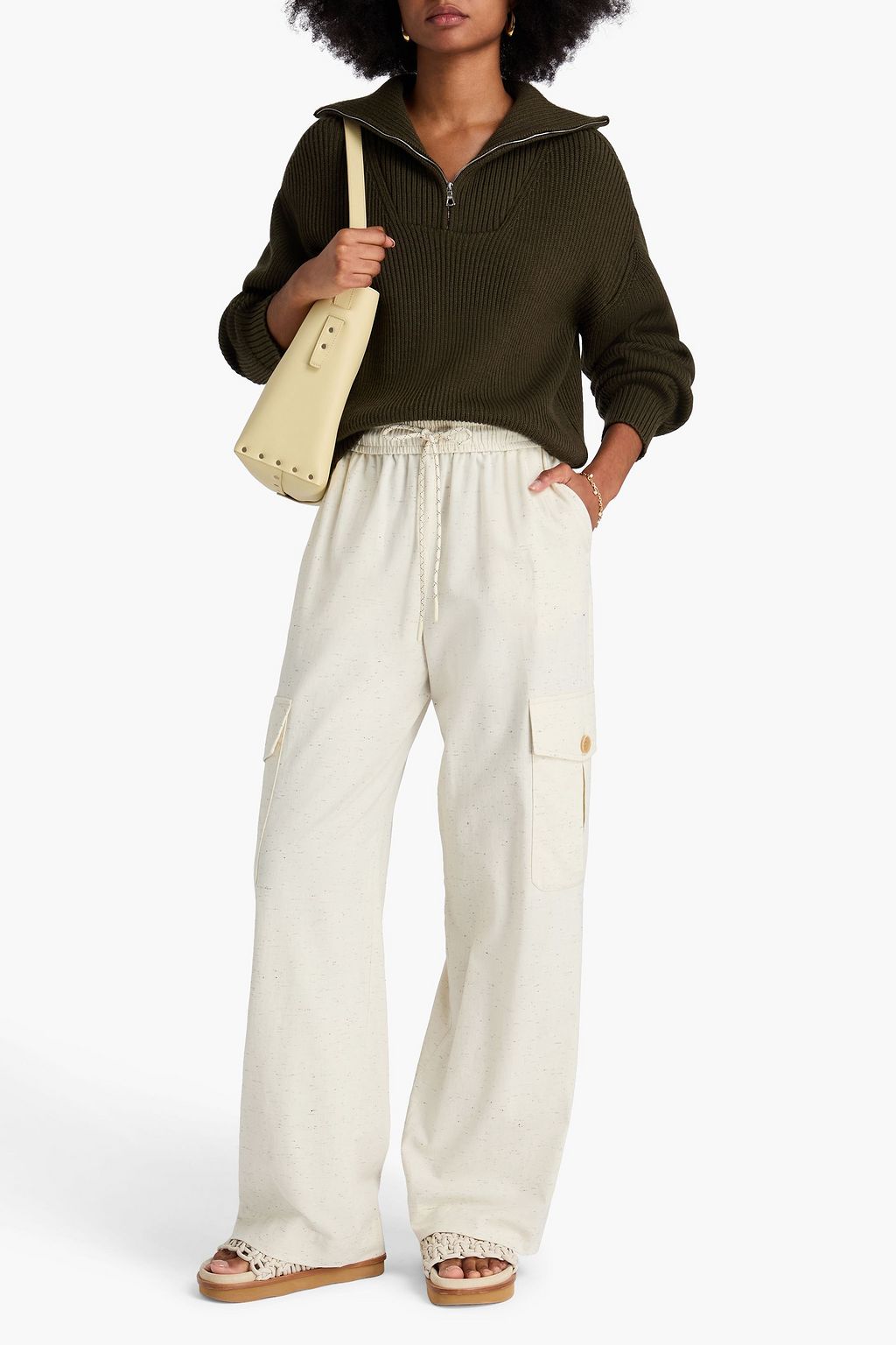 ZIMMERMANN Cargohose aus Twill aus einer Donegal-Baumwollmischung