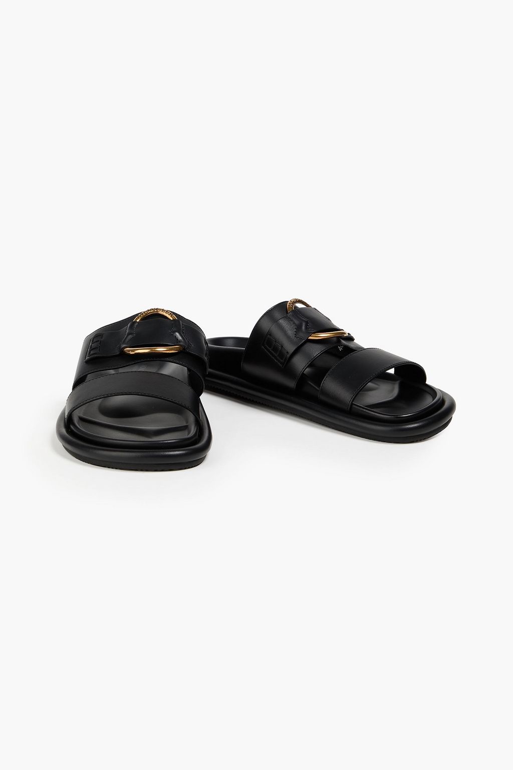 MONCLER Belle embellished leather sandals