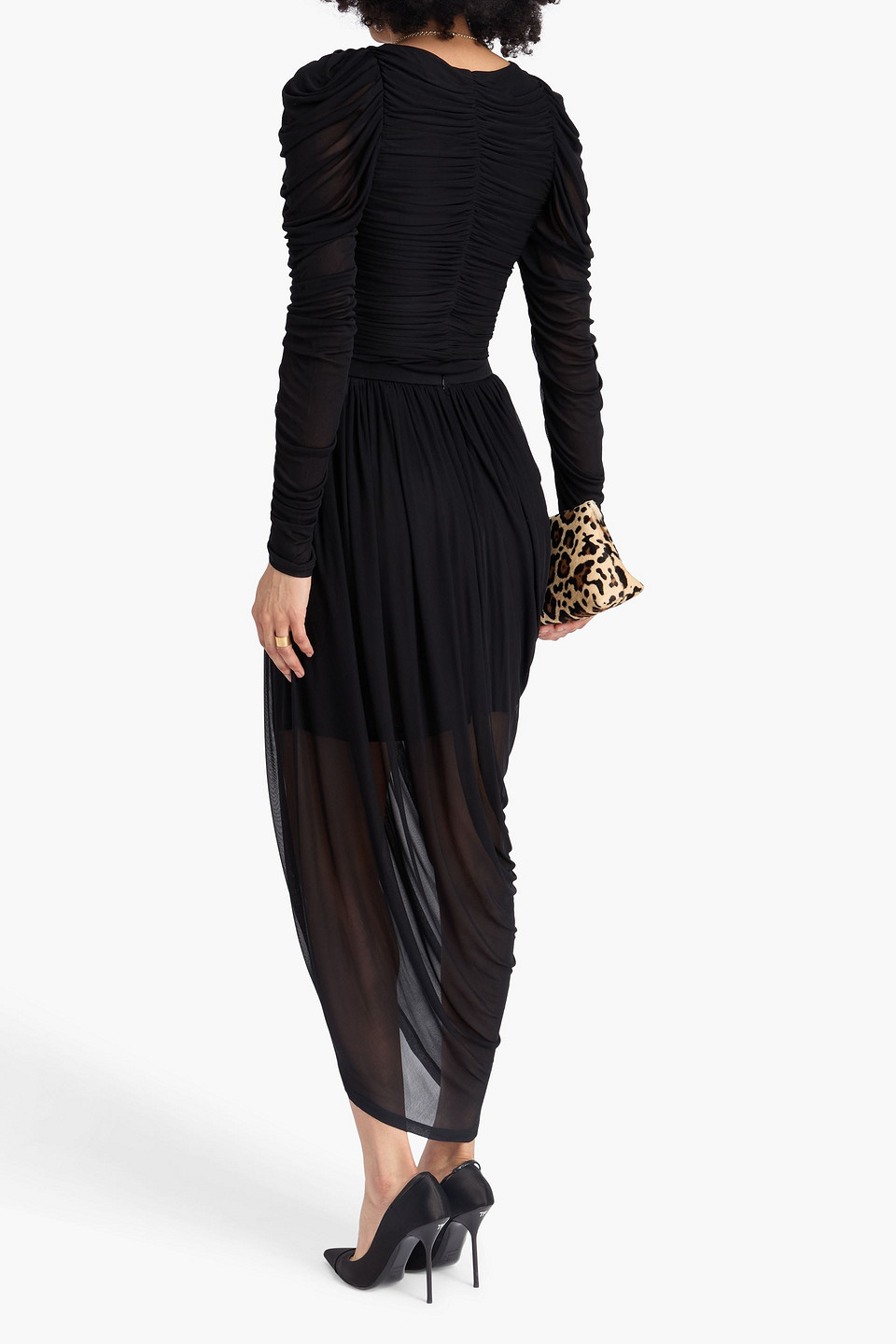  Zimmermann - Ruched Stretch-knit Bodysuit - Black - 0 