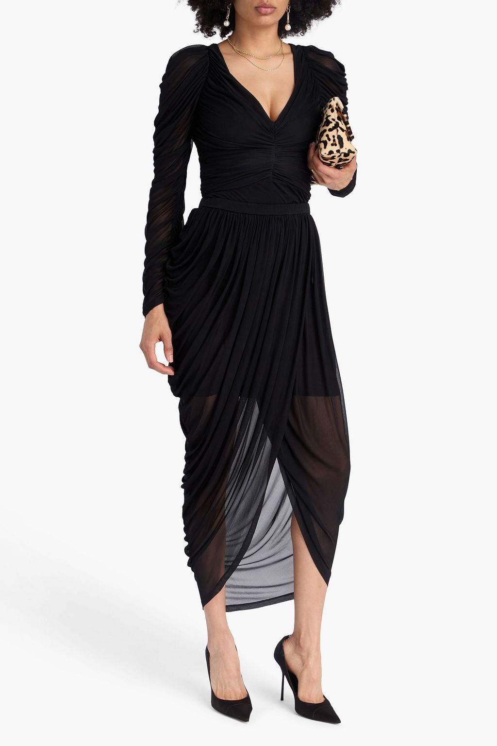 ZIMMERMANN Ruched jersey bodysuit