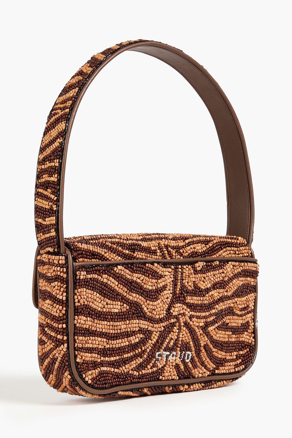 STAUD Schultertasche „Tommy“ mit Zierperlen