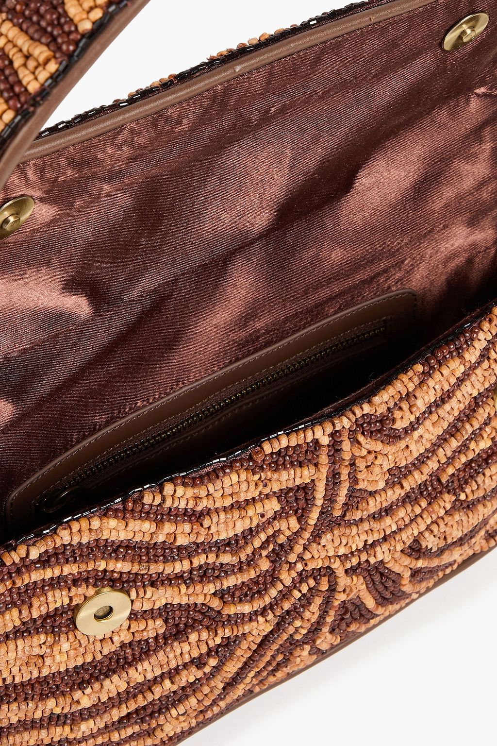 STAUD Schultertasche „Tommy“ mit Zierperlen