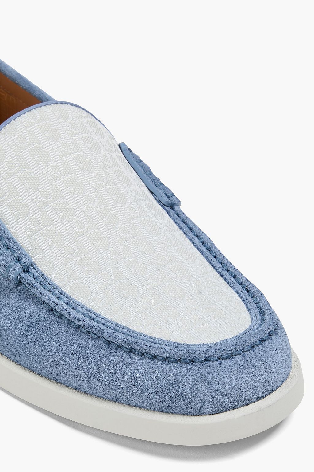 DIOR HOMME Granville suede and jacquard loafers